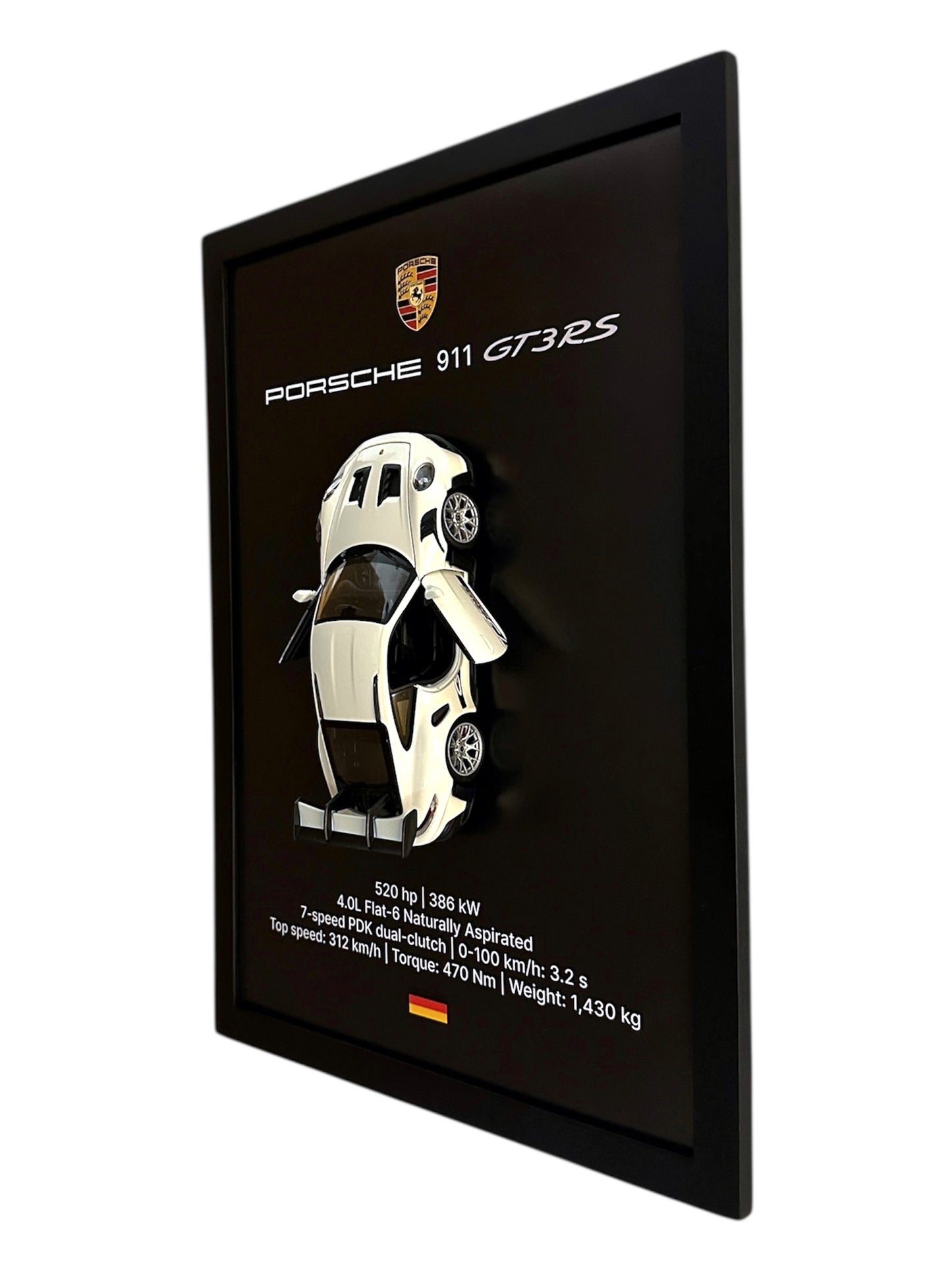 Porsche 911 GT3 RS Frame – Black Background