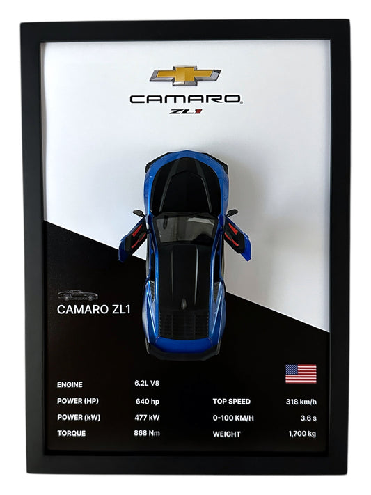 Camaro ZL1 Frame – Black & White Background