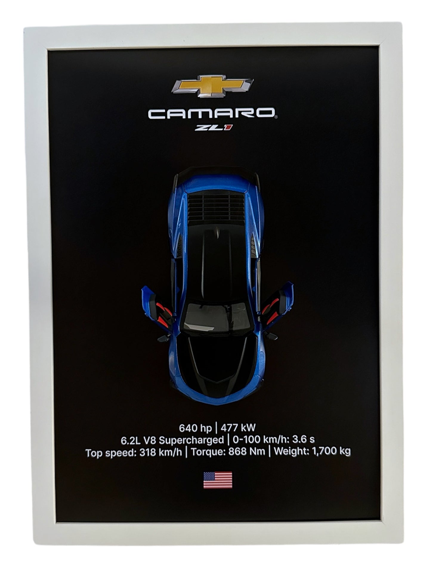Camaro ZL1 Frame – Black Background