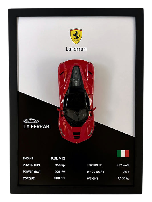 LaFerrari Frame – Black & White Background