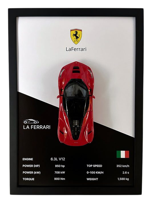 LaFerrari Frame – Black & White Background