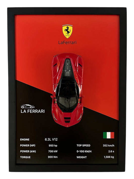 LaFerrari Frame – Black & Red Background