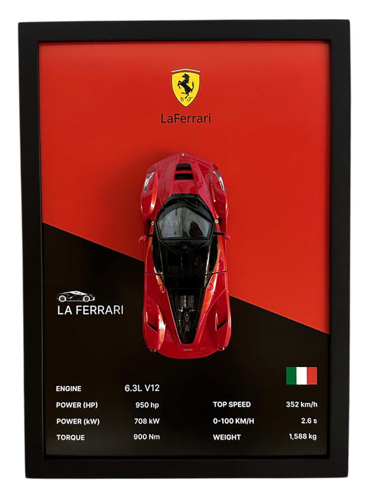 LaFerrari Frame – Black & Red Background
