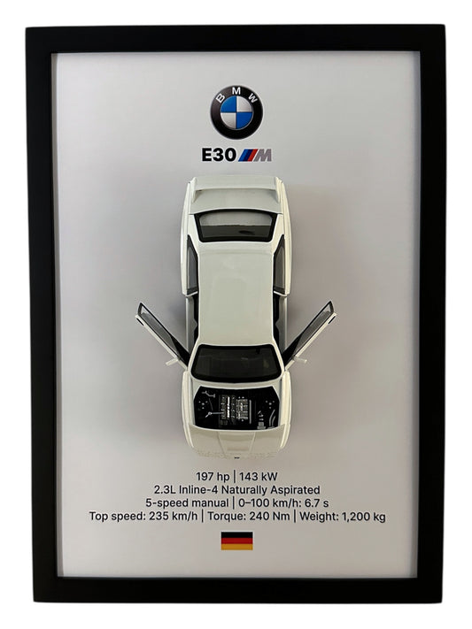 BMW E30 M3 Frame – White Background